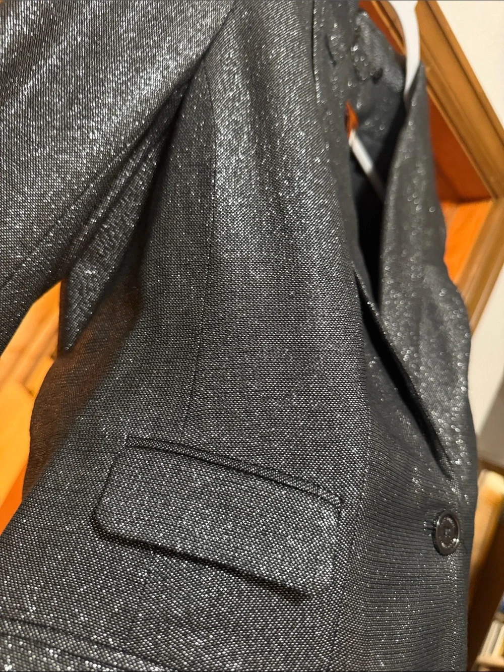 WOW POSHMARK - Authentic Tory Burch NWOT Sparkling Silver Black Blazer